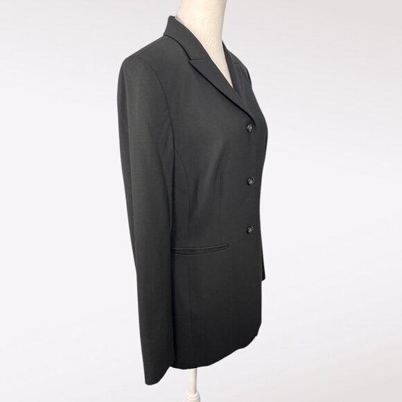 Y2K Classiques Entier Black Wool Blend Blazer Womens Size 6 - Picture 6 of 11